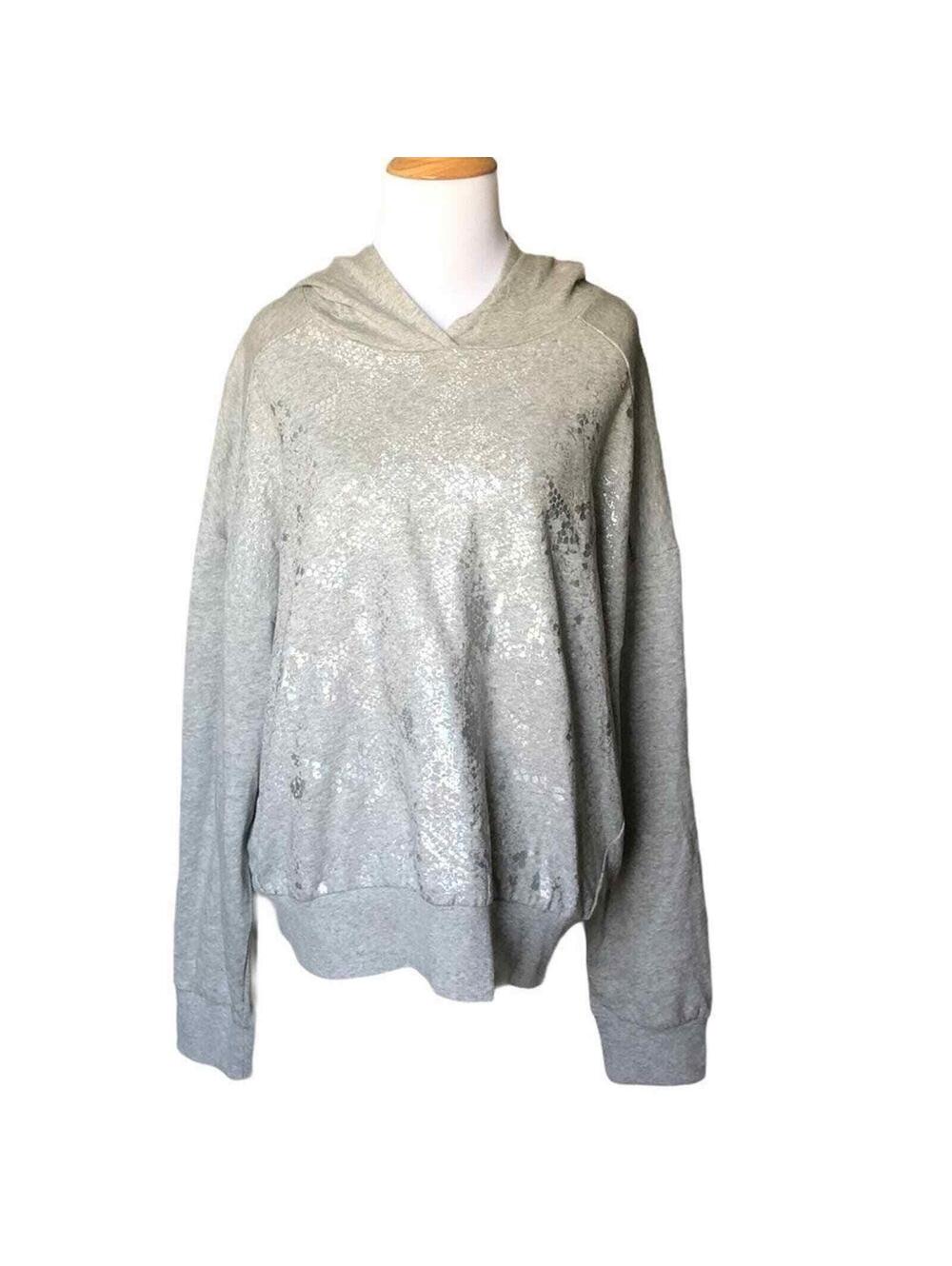 NWT Socialite Grey Hoodie with Metallic graphic
